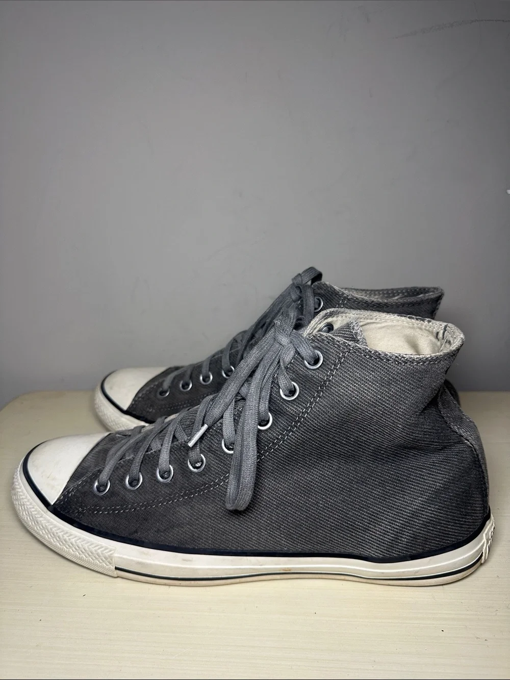 Converse corduroy Gray chuck Taylor High-Top Shoes - Picture 3 of 8